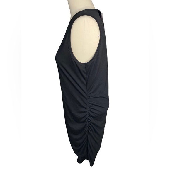 Btfbm Women Casual Dress Crew Neck Ruched Summer Sleeveless Tank Bodycon Size XL - Picture 5 of 8